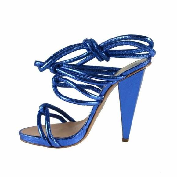 Dsquared Blue Wrap Around Ankle Strap SandalsShoes - Picture 2 of 7